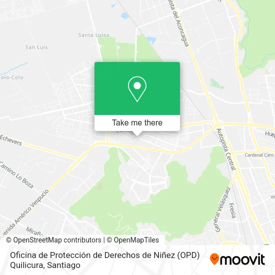 Oficina de Protección de Derechos de Niñez (OPD) Quilicura map