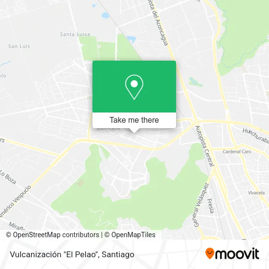 Vulcanización "El Pelao" map