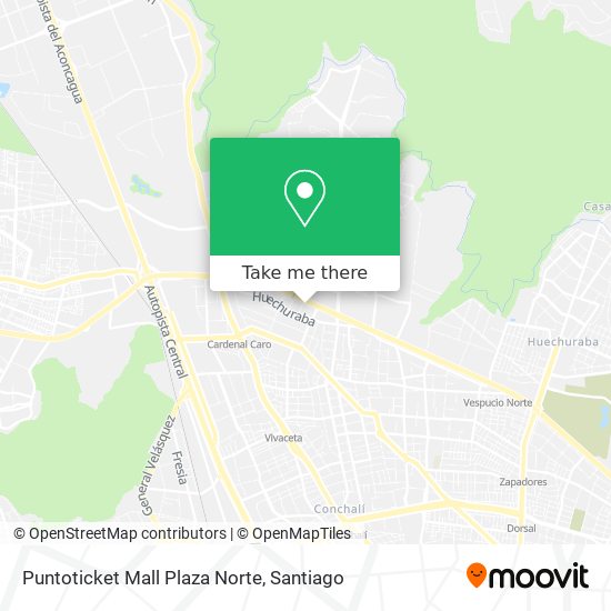 Puntoticket Mall Plaza Norte map