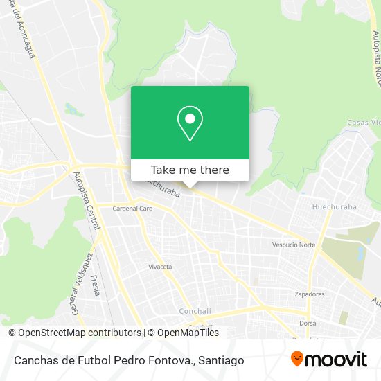Canchas de Futbol Pedro Fontova. map