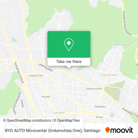 BYD AUTO Movicenter (Indumotora One) map