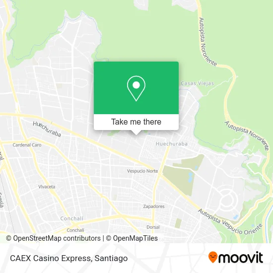 Mapa de CAEX Casino Express