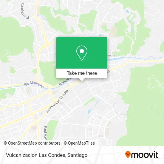 Vulcanizacion Las Condes map