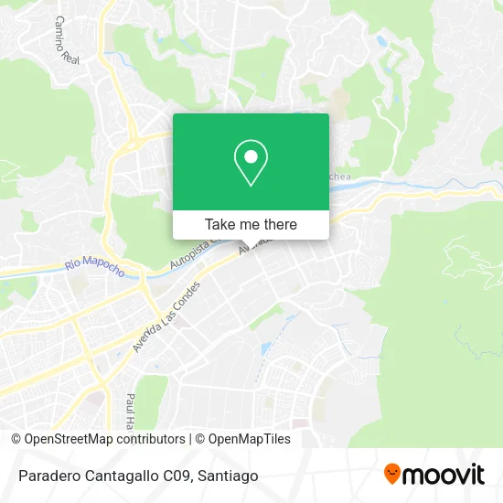 Paradero Cantagallo C09 map