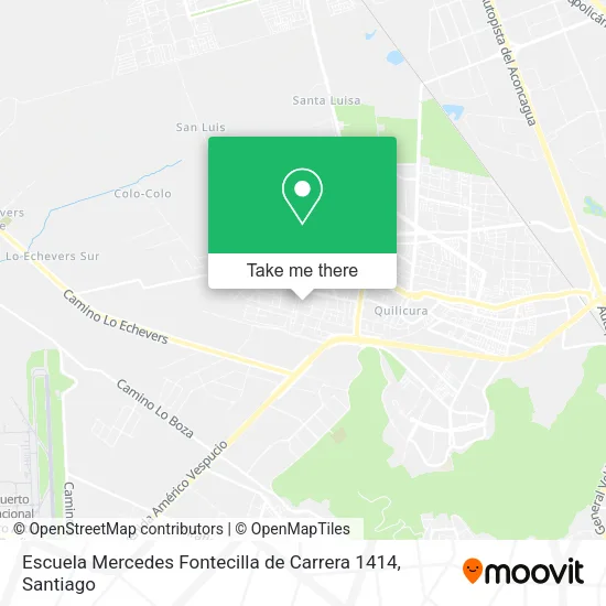 Escuela Mercedes Fontecilla de Carrera 1414 map
