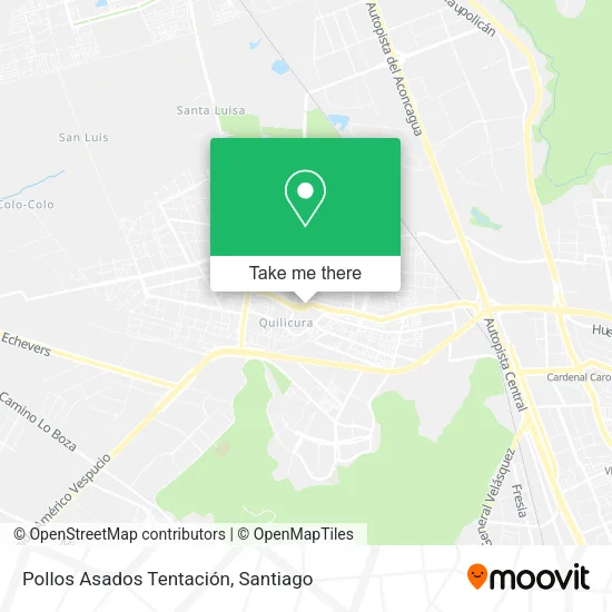 Pollos Asados Tentación map