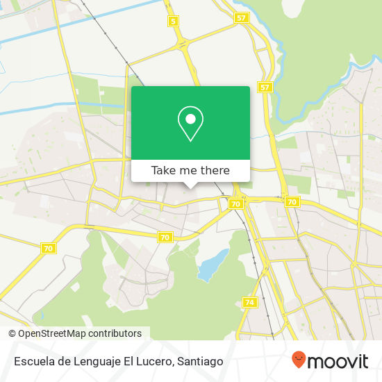 Escuela de Lenguaje El Lucero map