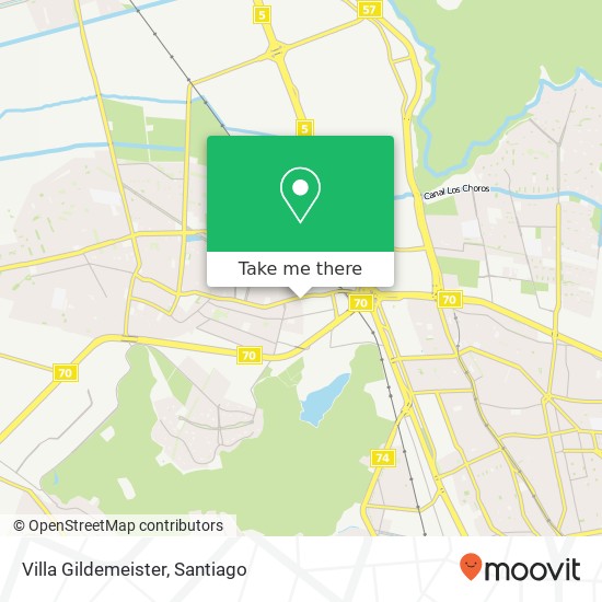 Villa Gildemeister map