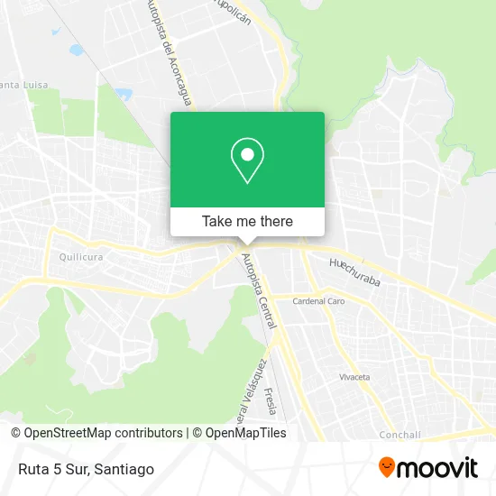 Ruta 5 Sur map