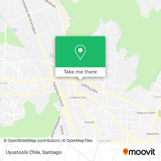 Uyustools Chile map