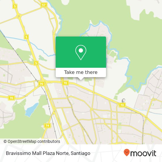 Bravissimo Mall Plaza Norte map
