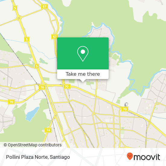 Pollini Plaza Norte map