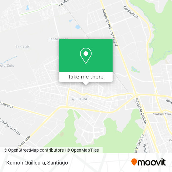 Kumon Quilicura map