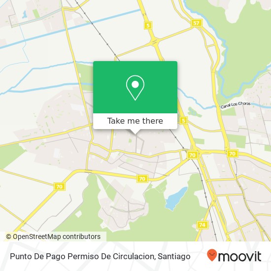 Punto De Pago Permiso De Circulacion map