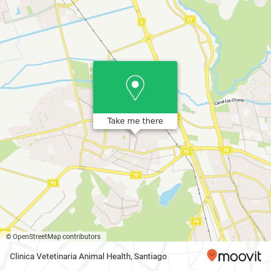 Mapa de Clinica Vetetinaria Animal Health