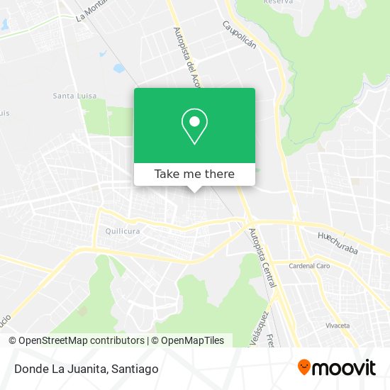 Mapa de Donde La Juanita