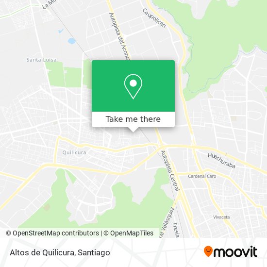 Altos de Quilicura map