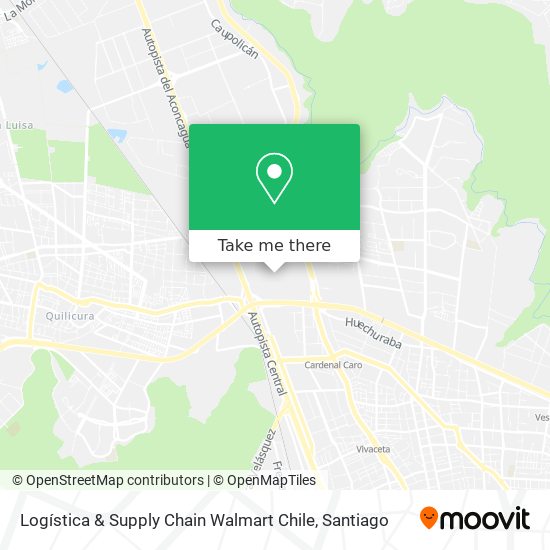 Logística & Supply Chain Walmart Chile map