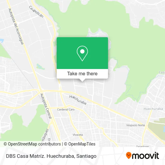 DBS Casa Matríz. Huechuraba map