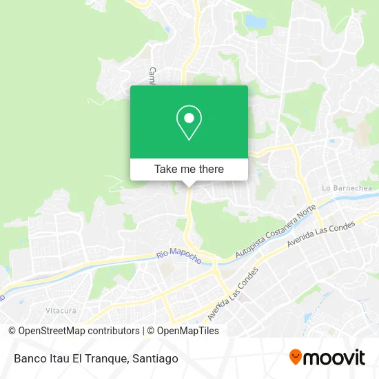 Banco Itau El Tranque map
