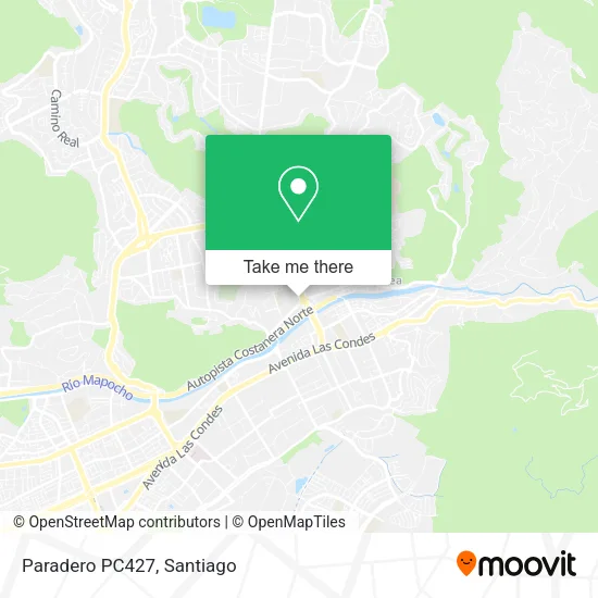 Paradero PC427 map