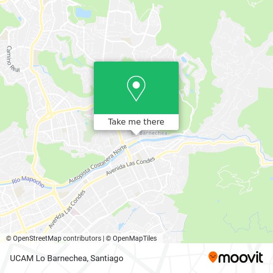 UCAM Lo Barnechea map