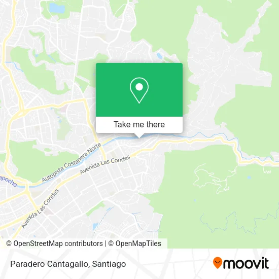 Paradero Cantagallo map
