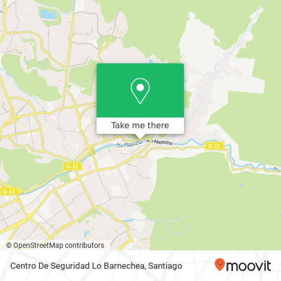 Mapa de Centro De Seguridad Lo Barnechea