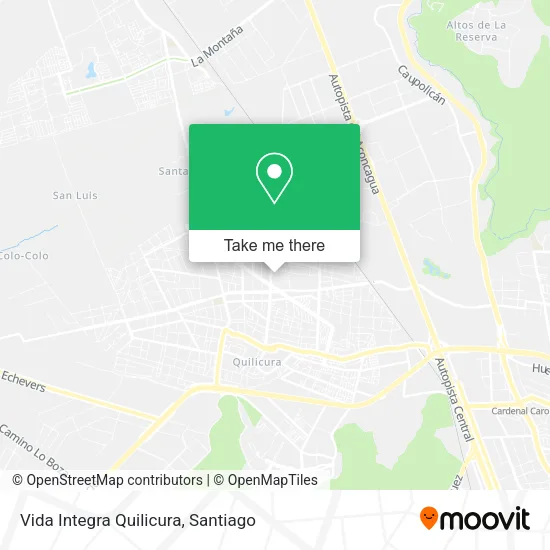 Vida Integra Quilicura map