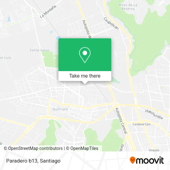 Paradero b13 map