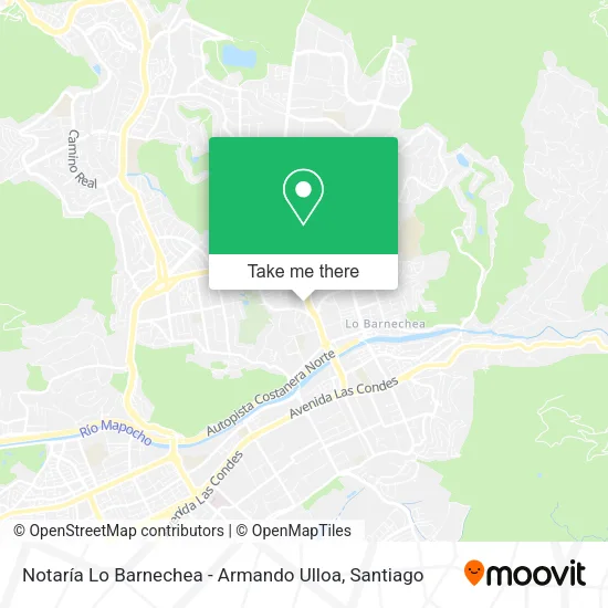 Notaría Lo Barnechea - Armando Ulloa map