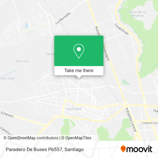 Paradero De Buses Pb557 map