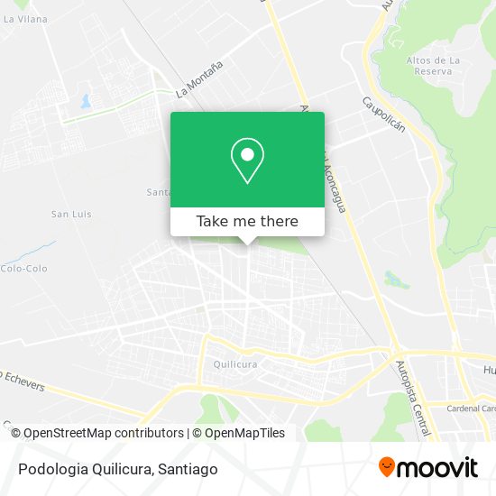 Mapa de Podologia Quilicura