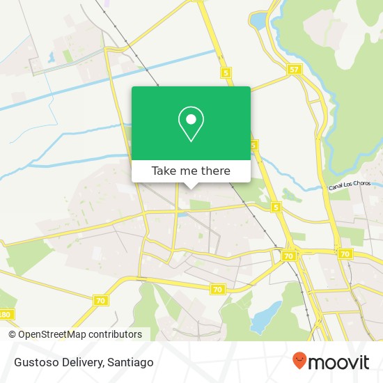 Gustoso Delivery map