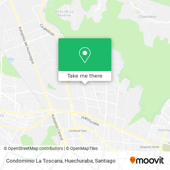 Condominio La Toscana, Huechuraba map