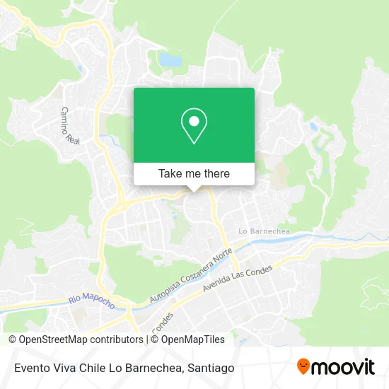 Mapa de Evento Viva Chile Lo Barnechea