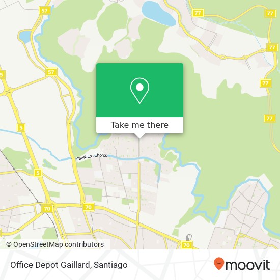 Office Depot Gaillard map