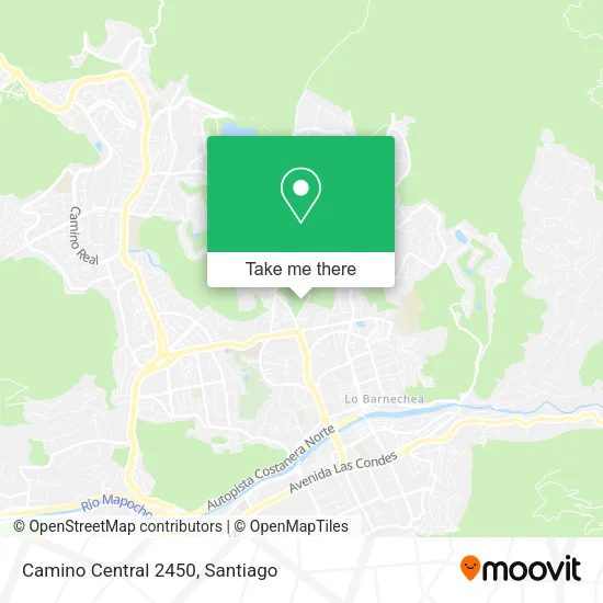 Mapa de Camino Central 2450