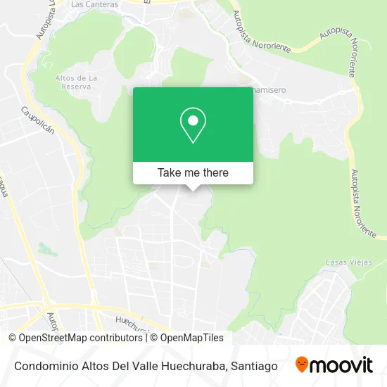 Condominio Altos Del Valle Huechuraba map