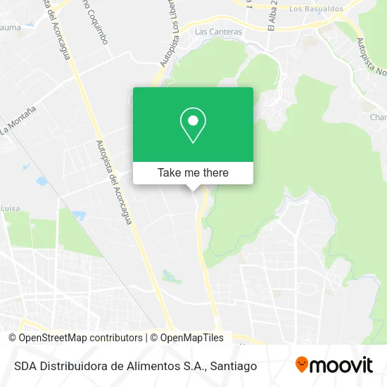Mapa de SDA Distribuidora de Alimentos S.A.