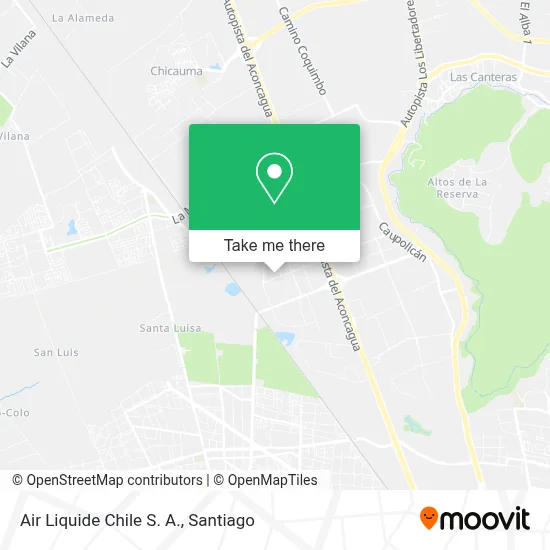 Air Liquide Chile S. A. map