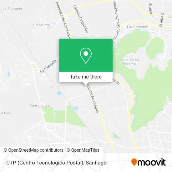 Mapa de CTP (Centro Tecnológico Postal)