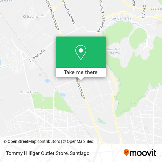 Tommy Hilfiger Outlet Store map