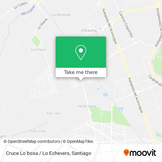 Cruce Lo bosa / Lo Echevers map