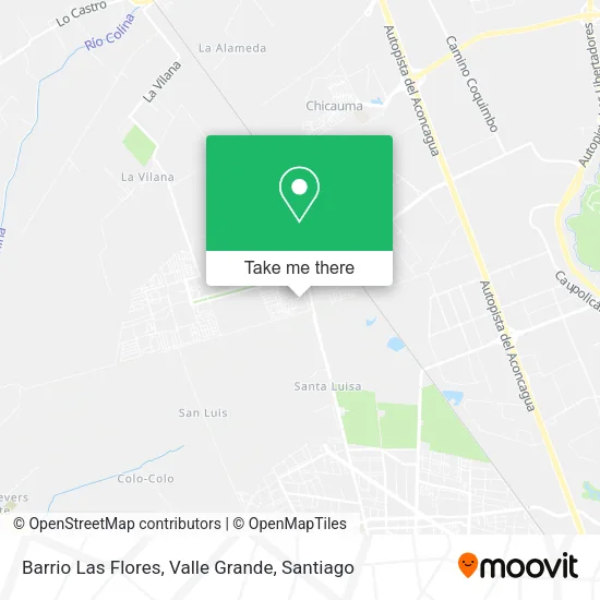 Barrio Las Flores, Valle Grande map