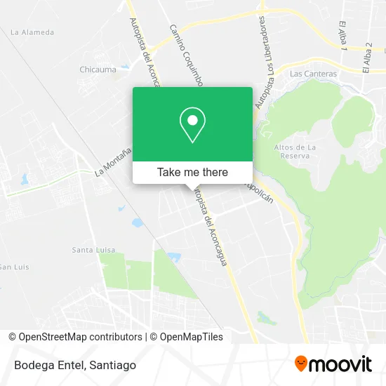 Bodega Entel map
