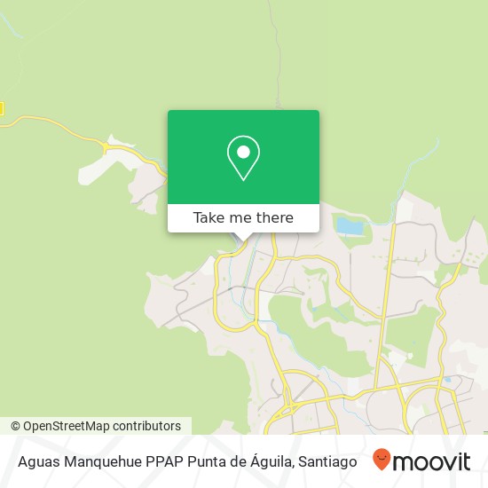 Mapa de Aguas Manquehue PPAP Punta de Águila