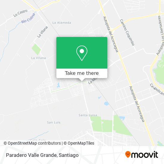 Paradero Valle Grande map