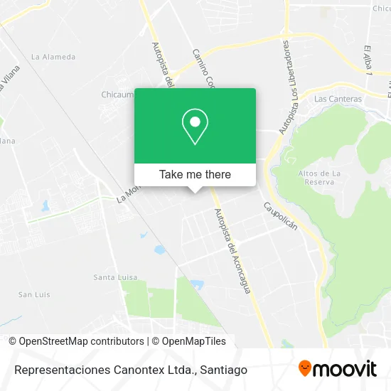 Representaciones Canontex Ltda. map