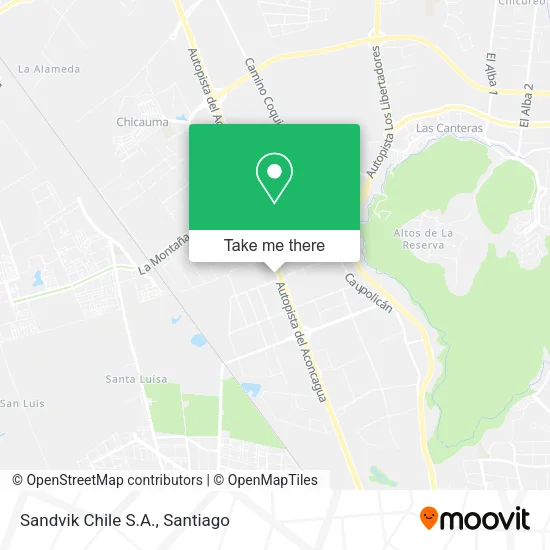 Sandvik Chile S.A. map